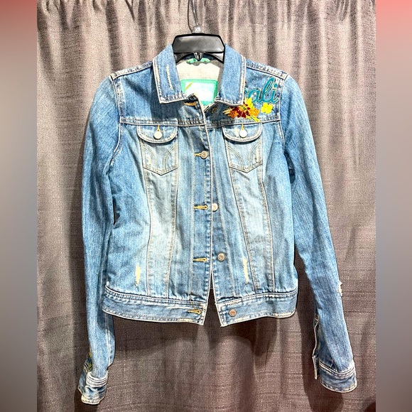 Hollister Jackets & Blazers - Hollister Floral Cali Jean Jacket